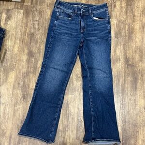 American Eagle Outfitters Dark Blue Flare Jeans